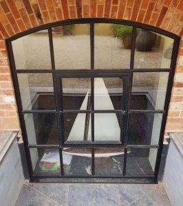 black arch window